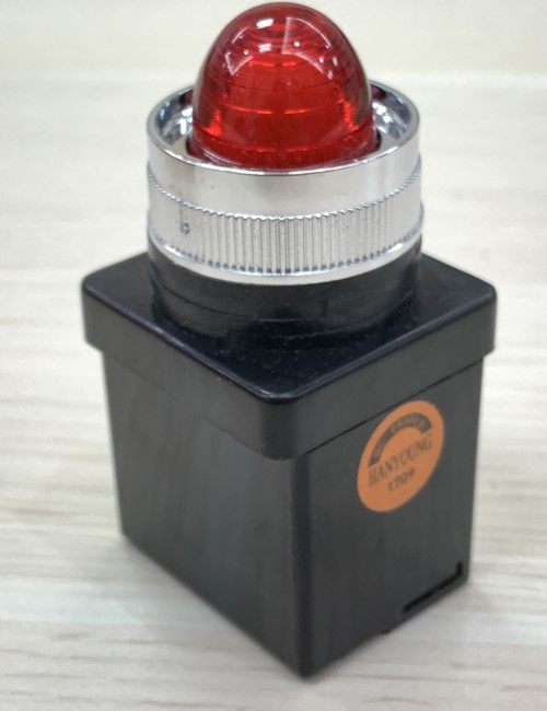 Đèn báo LED màu đỏ phi 25 Hanyoung CR-252-A0-R