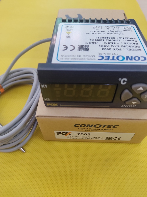 Bộ điều khiển nhiệt độ Conotec FOX-2002 (-55.0 ~ 99.9 °C)|Lỗ khoét: 71x29mm