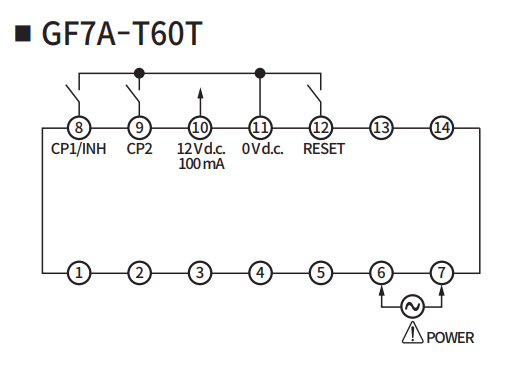 Sơ đồ đấu nối GF7A-T60T 