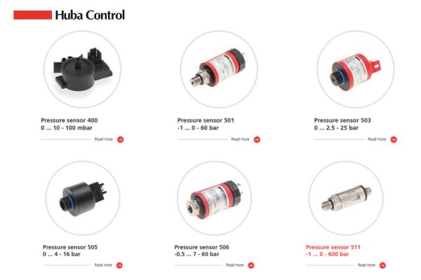 Cảm biến áp suất Huba
