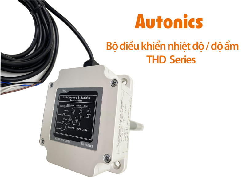 Bộ cảm biến nhiệt độ độ ẩm Autonics THD Series