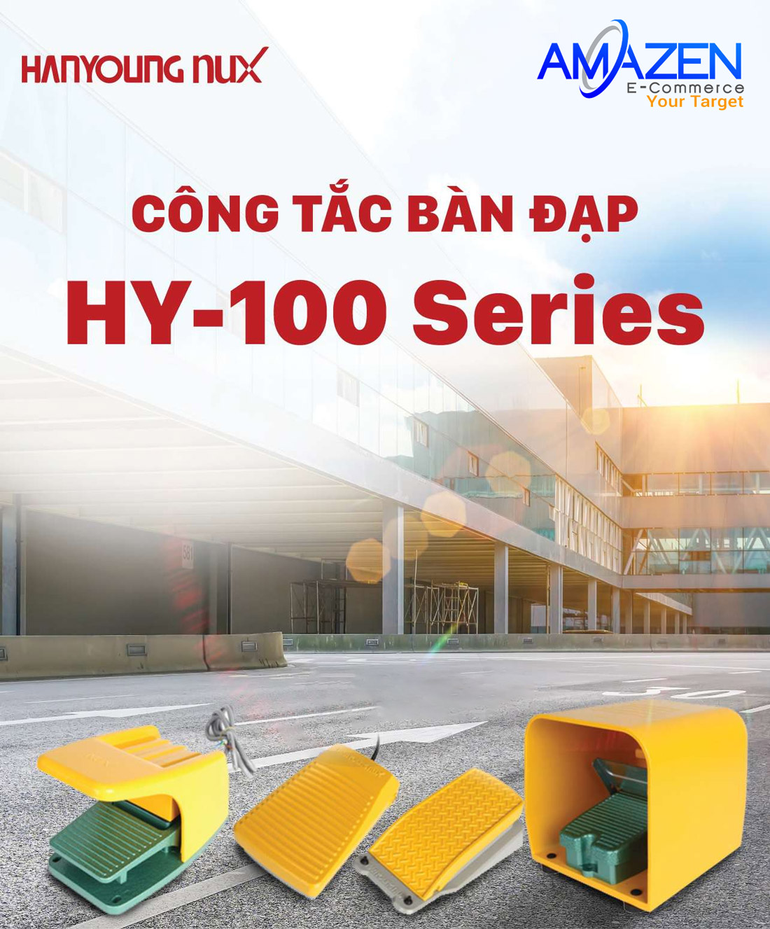Công tắc bàn đạp Hanyoung HY-100 Series