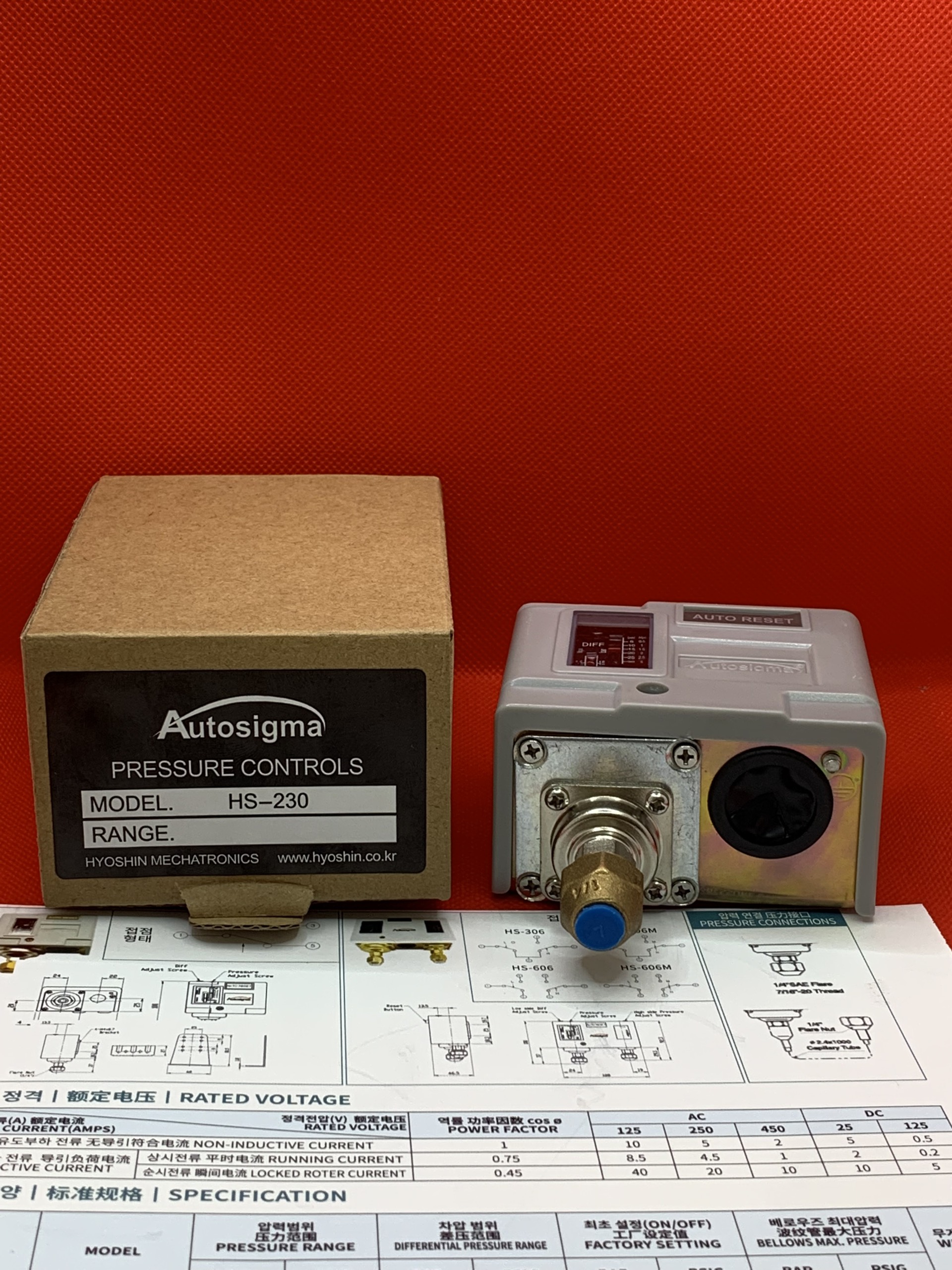 HS-230 bộ kiểm tra áp suất Autosigma