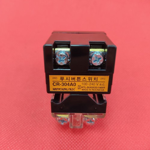 Nút nhấn có đèn LED màu xanh phi 30 CR-304-A0-G