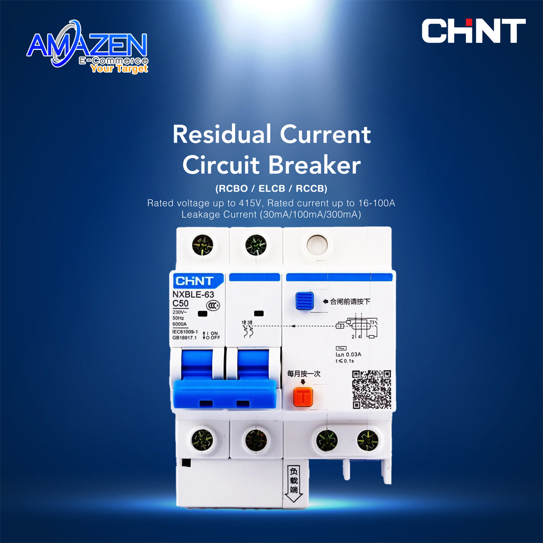 RCBO Chint NXBLE Series