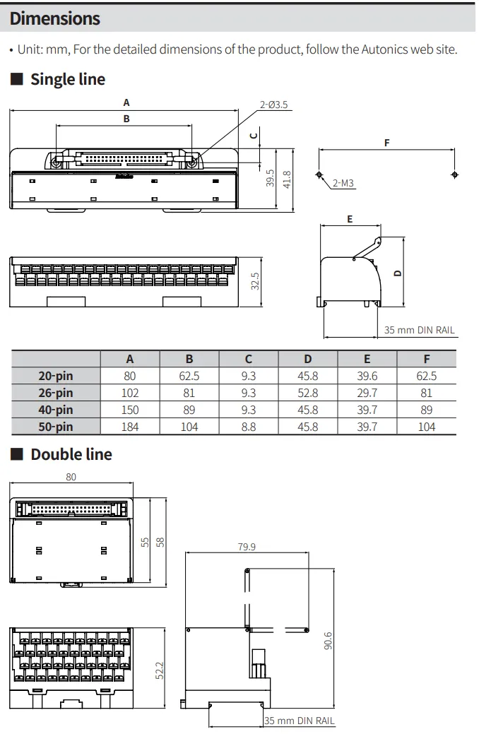 Kích thước của AFS-H20