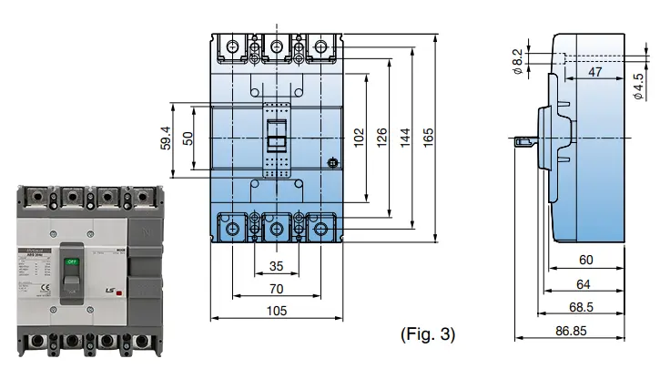 Kích thước của ABS204c