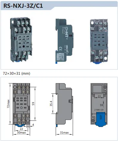 Kích thước thực tế của NXJ-3Z