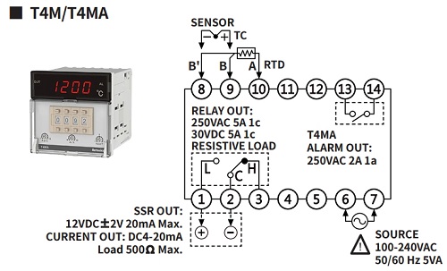 Sơ đồ đấu dây T4MA-B4RK4C-N