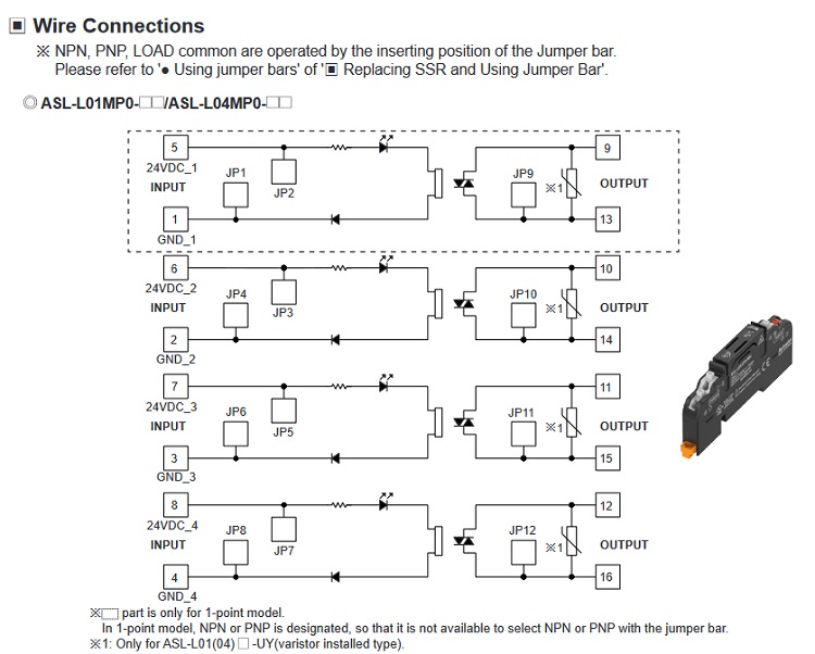 Sơ đồ kết nối của ASL-L01MP0-NN