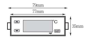 Bản vẽ kích thước bộ điều khiển nhiệt độ Conotec FOX-1004