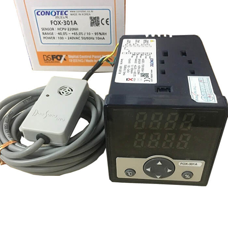 Bộ điều khiển nhiệt độ và độ ẩm Conotec FOX-301A