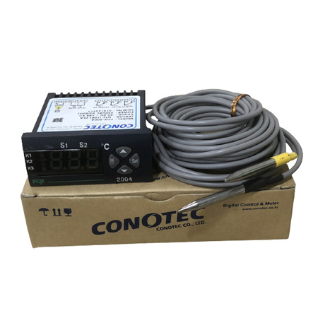 Bộ điều khiển nhiệt độ Conotec FOX-2004 cùng 2 cảm biến NTC10K