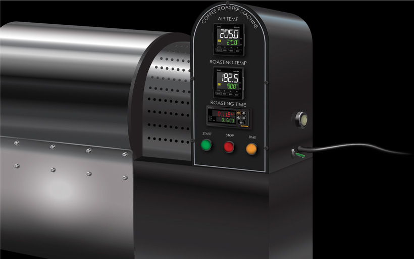 Đồng hồ nhiệt Autonics ứng dụng trong máy rang cà phê