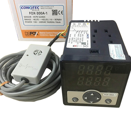 Bộ điều khiển nhiệt độ độ ẩm Conotec FOX-300A-1