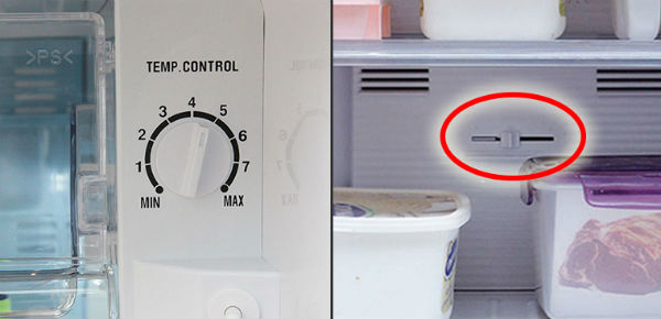 Nấc điều khiển nhiệt độ tủ lạnh