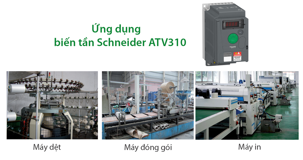 Ứng dụng của biến tần Schneider ATV310 Series