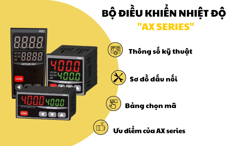 Hướng dẫn cài đặt đồng hồ điều khiển nhiệt độ Hanyoung AX series